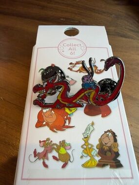 Disney Princess Mulan mushu Red Dragon Character Enamel Pin